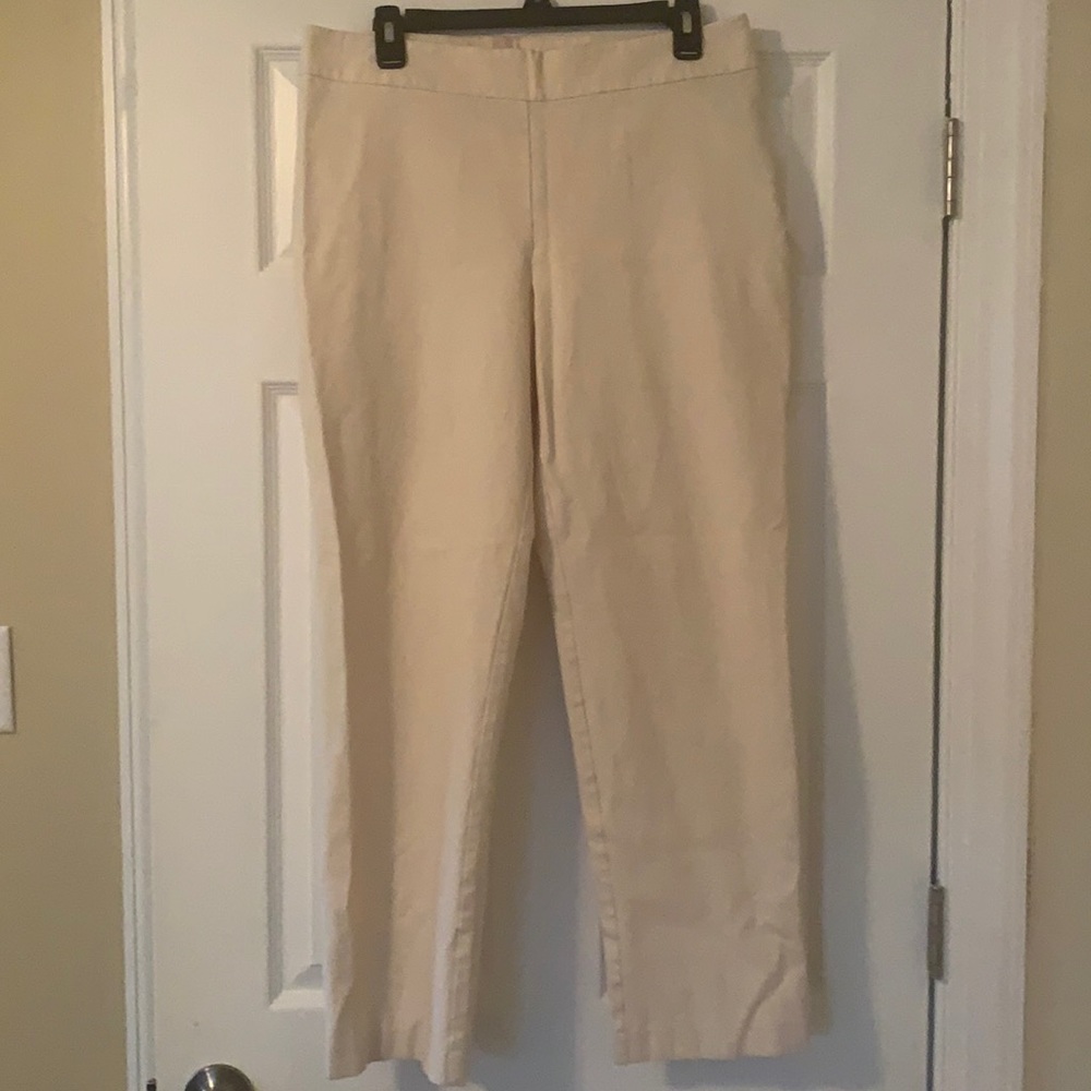 Chico’s cream pants Size 2 Regular